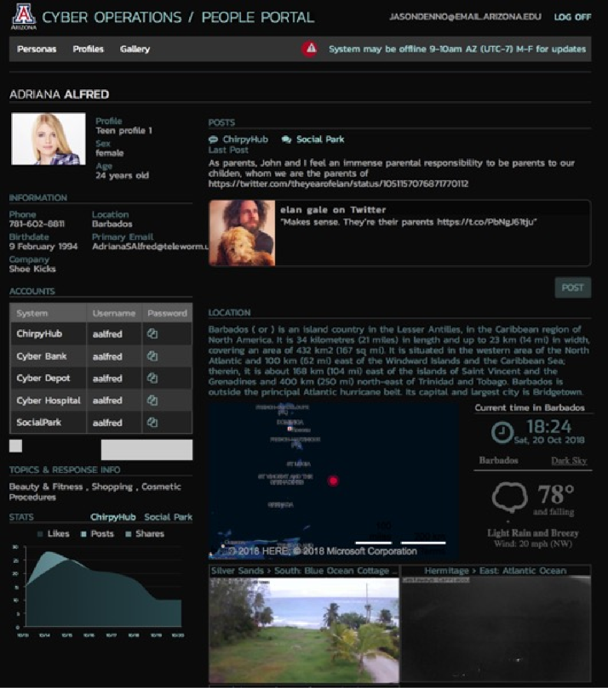 Virtual Training Screenshot